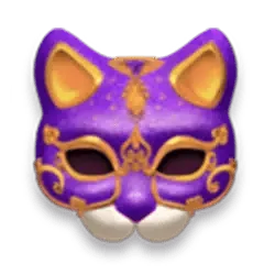 mask cat purple